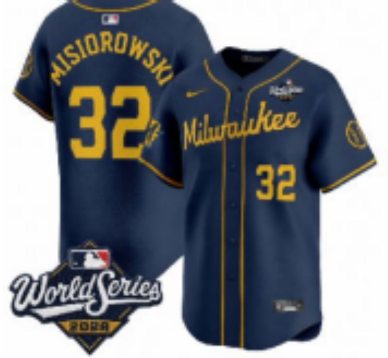 Men Milwaukee Brewers #22 Yelich blue Nike 2026 World Series jersey 1021047->milwaukee brewers->MLB Jersey